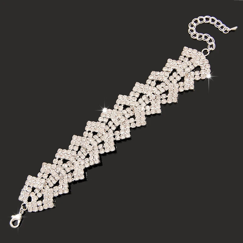 Gold-plated Luxury Zircon Bracelet | Elegant Statement Jewelry for Women
