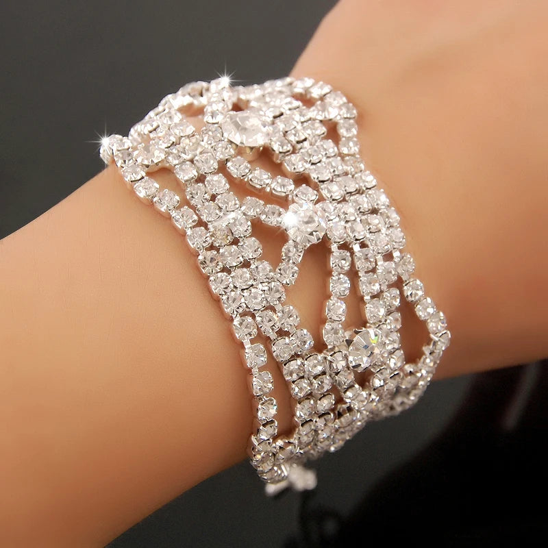 Gold-plated Luxury Zircon Bracelet | Elegant Statement Jewelry for Women