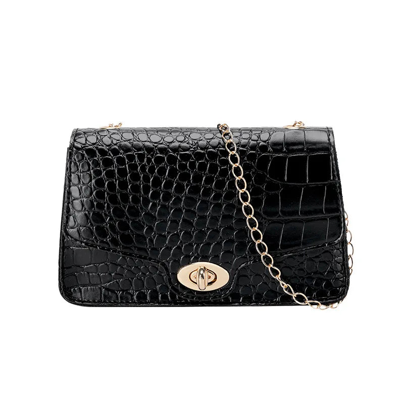 Elegant Leather Small Messenger Bag for Women – Trendy Luxury Shoulder & Crossbody Handbag, Chic and Simple Design