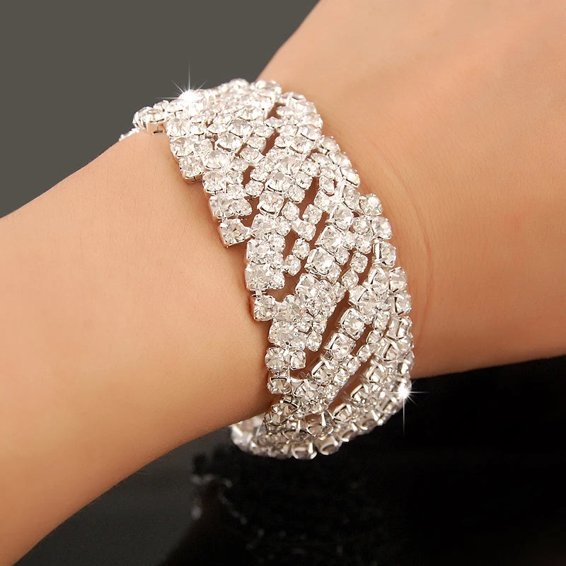 Gold-plated Luxury Zircon Bracelet | Elegant Statement Jewelry for Women