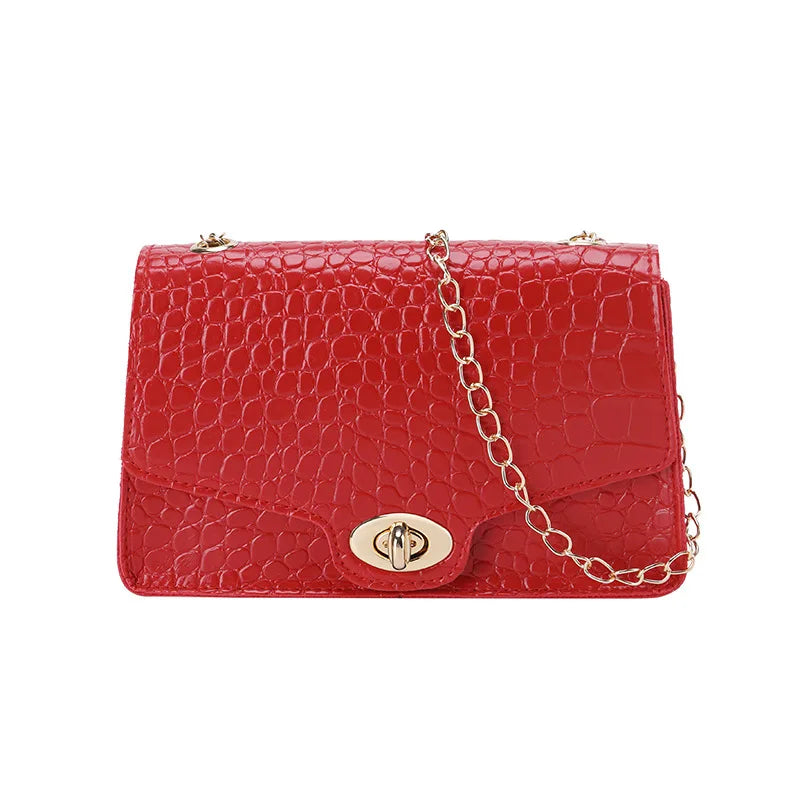 Elegant Leather Small Messenger Bag for Women – Trendy Luxury Shoulder & Crossbody Handbag, Chic and Simple Design