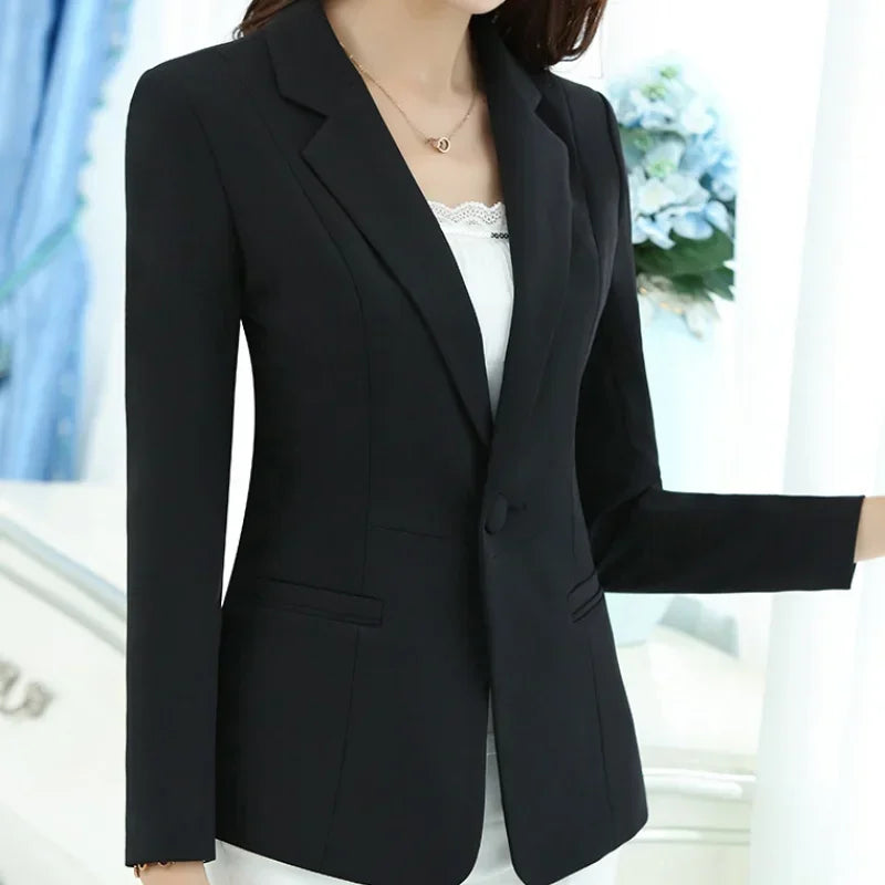 Women’s Office Blazer – Elegant Long-Sleeve Outerwear for Work – Classy Pink Suit Inspired by African Fashion, Autumn 2024, Available up to 5XL