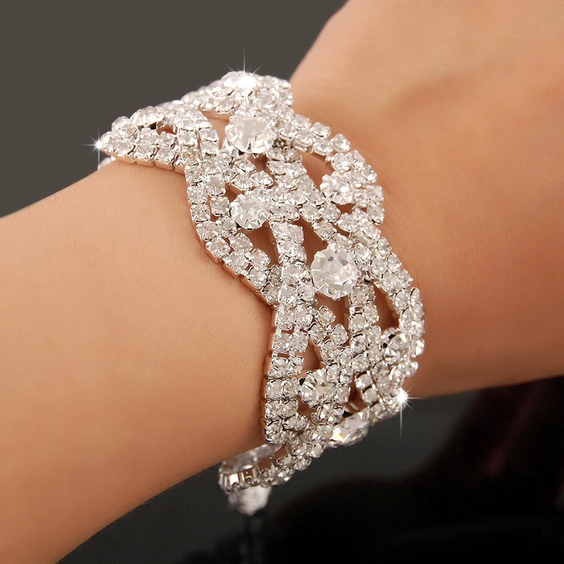 Gold-plated Luxury Zircon Bracelet | Elegant Statement Jewelry for Women