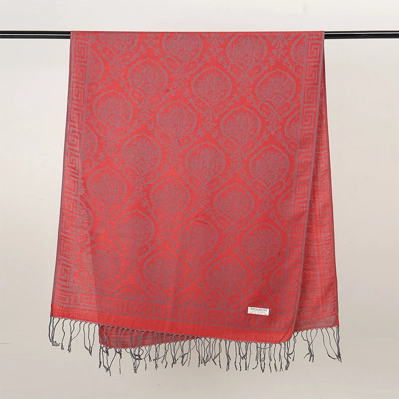 Luxury Thick Cashmere Scarf for Women 2024 – Elegant Printed Wraps & Pashmina Ponchos. Cozy Travel Blanket Shawl, Perfect for Winter Warmth. Stylish and Soft Female Stoles.