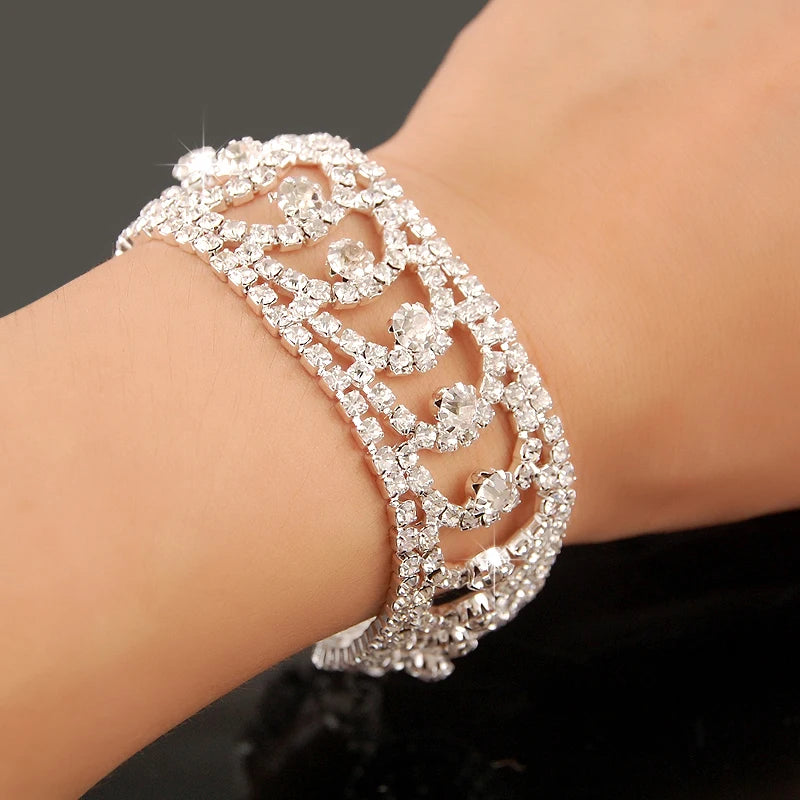Gold-plated Luxury Zircon Bracelet | Elegant Statement Jewelry for Women