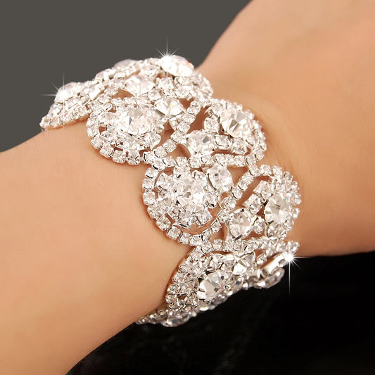 Gold-plated Luxury Zircon Bracelet | Elegant Statement Jewelry for Women