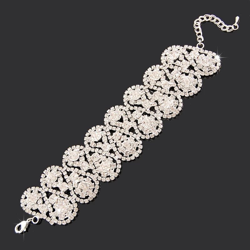 Gold-plated Luxury Zircon Bracelet | Elegant Statement Jewelry for Women