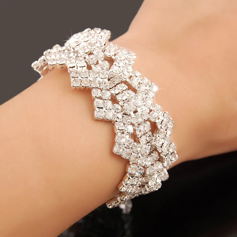 Gold-plated Luxury Zircon Bracelet | Elegant Statement Jewelry for Women