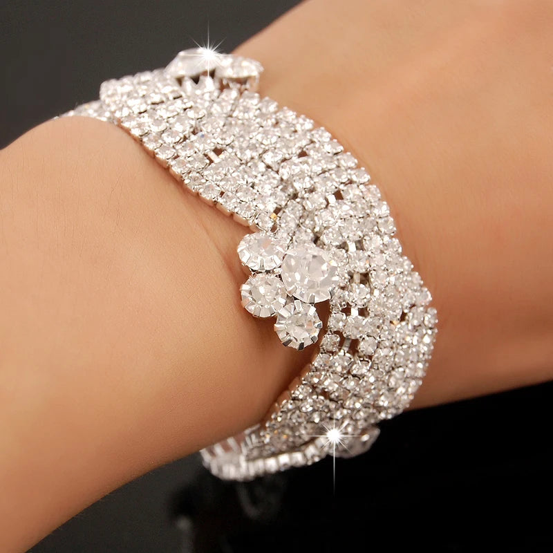 Gold-plated Luxury Zircon Bracelet | Elegant Statement Jewelry for Women