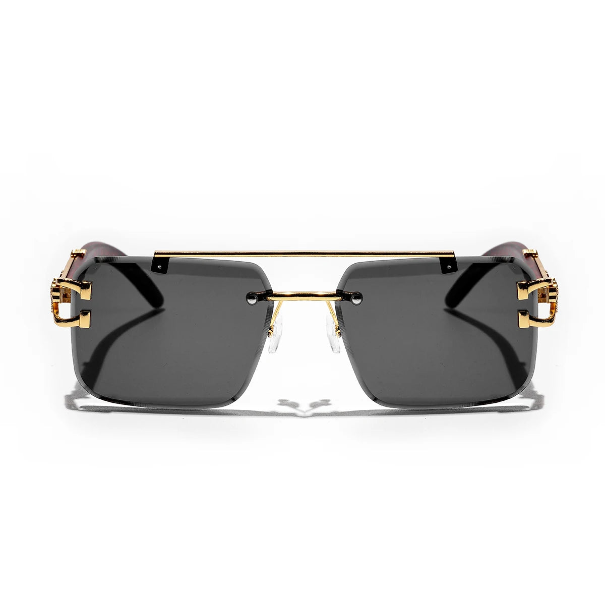 Ruiao Diamond-Cut Rimless Luxury Sunglasses – European Designer Edition