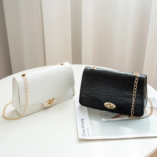 Elegant Leather Small Messenger Bag for Women – Trendy Luxury Shoulder & Crossbody Handbag, Chic and Simple Design