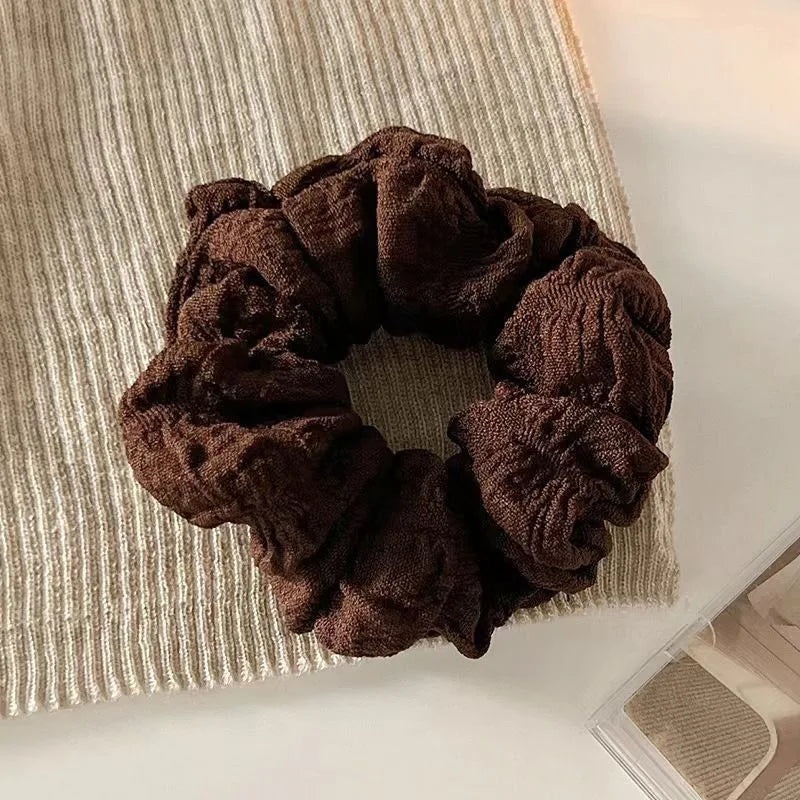 Soft Solid Color Hair Scrunchie for Women – Gentle, No-Damage Elastic Hair Tie for Messy Buns & Ponytails – Stylish & Comfortable