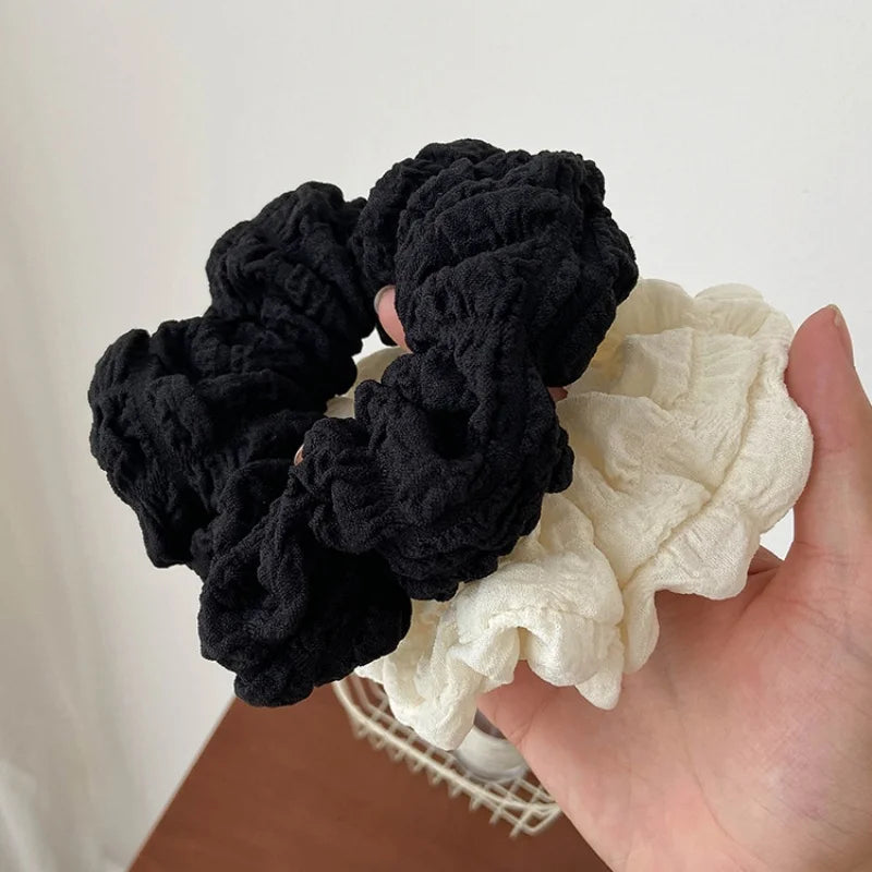 Soft Solid Color Hair Scrunchie for Women – Gentle, No-Damage Elastic Hair Tie for Messy Buns & Ponytails – Stylish & Comfortable