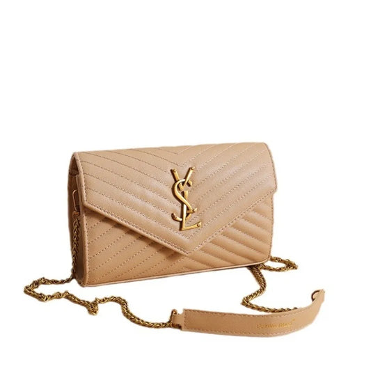 Premium Women's Bags – Elegant Chain Shoulder Bag with Trendy Design – Sophisticated Crossbody Bag for a Timeless Look