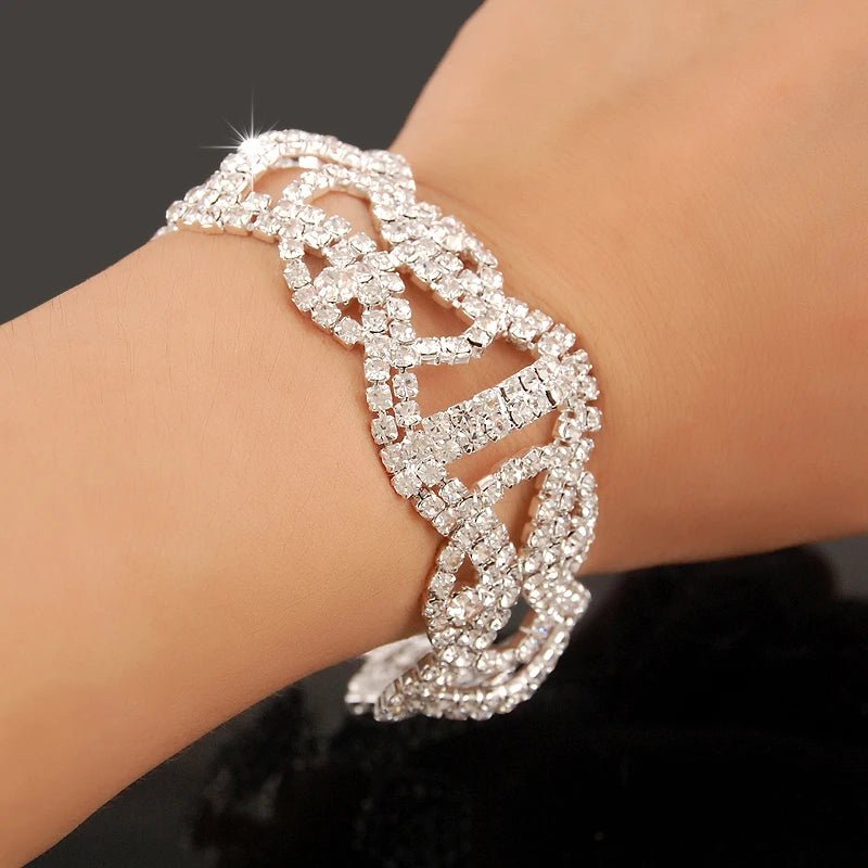 Gold-plated Luxury Zircon Bracelet | Elegant Statement Jewelry for Women