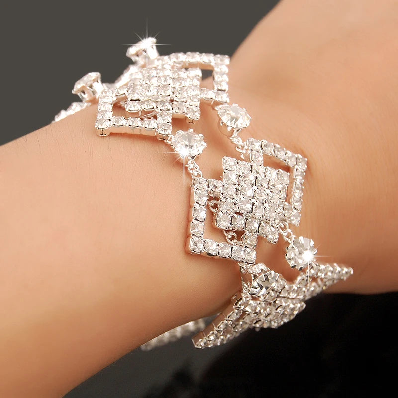 Gold-plated Luxury Zircon Bracelet | Elegant Statement Jewelry for Women