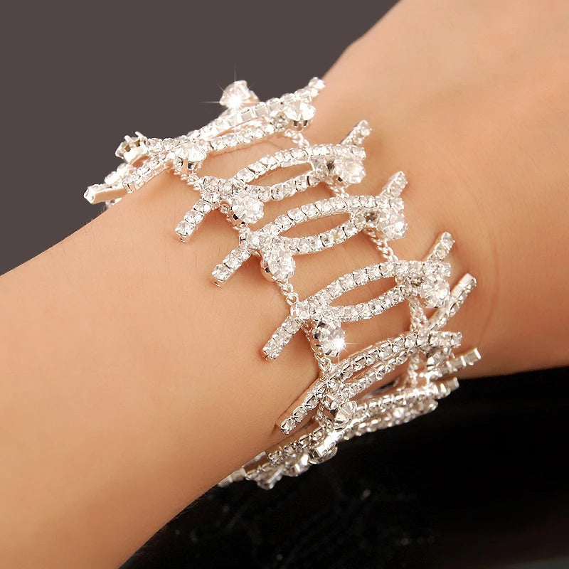 Gold-plated Luxury Zircon Bracelet | Elegant Statement Jewelry for Women