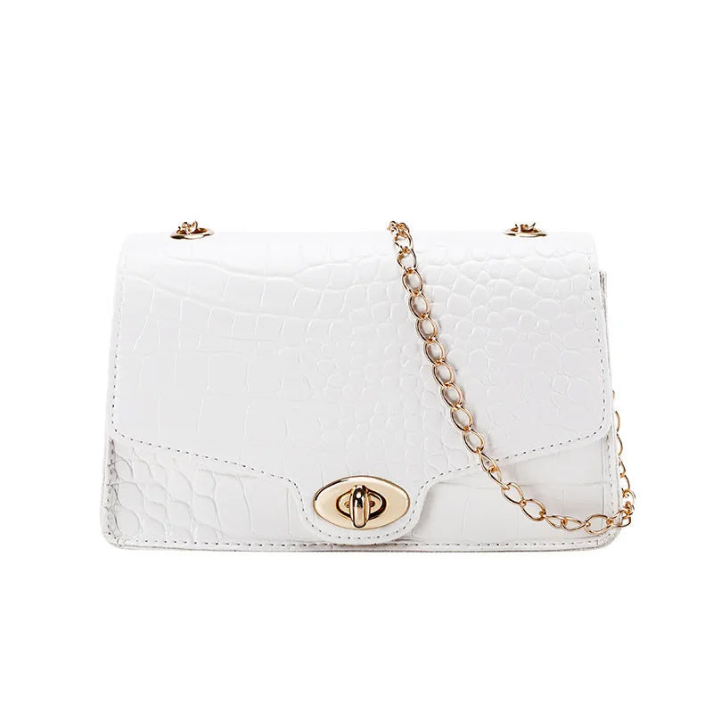 Elegant Leather Small Messenger Bag for Women – Trendy Luxury Shoulder & Crossbody Handbag, Chic and Simple Design
