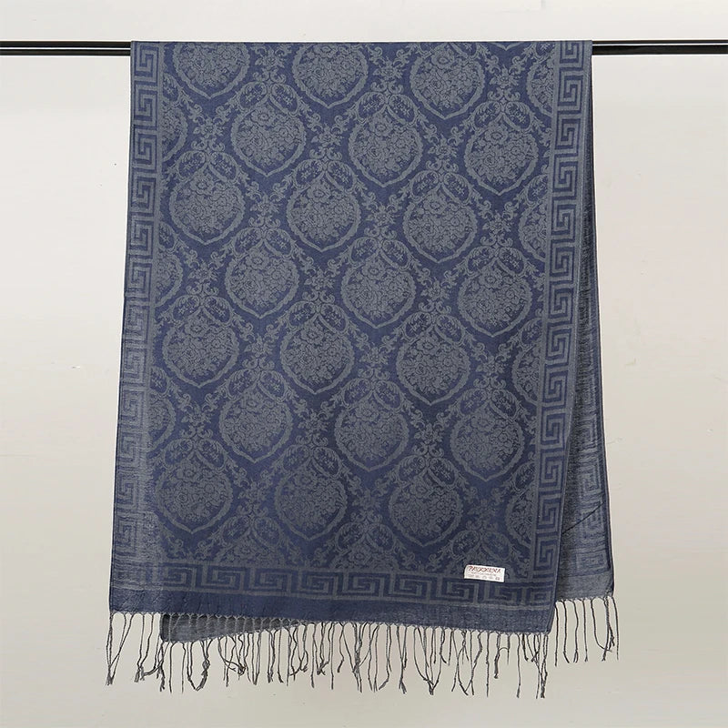 Luxury Thick Cashmere Scarf for Women 2024 – Elegant Printed Wraps & Pashmina Ponchos. Cozy Travel Blanket Shawl, Perfect for Winter Warmth. Stylish and Soft Female Stoles.