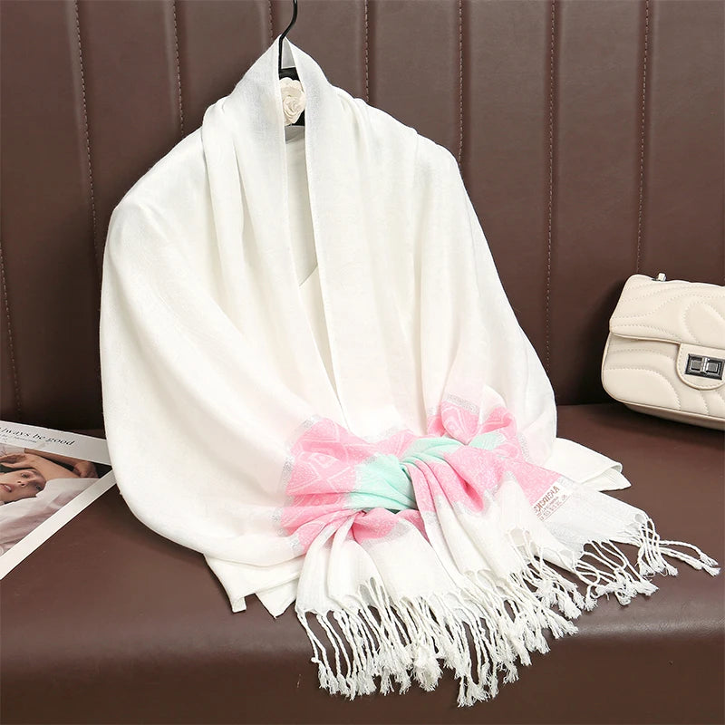 Luxury Thick Cashmere Scarf for Women 2024 – Elegant Printed Wraps & Pashmina Ponchos. Cozy Travel Blanket Shawl, Perfect for Winter Warmth. Stylish and Soft Female Stoles.