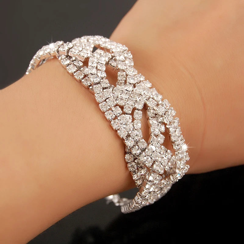Gold-plated Luxury Zircon Bracelet | Elegant Statement Jewelry for Women