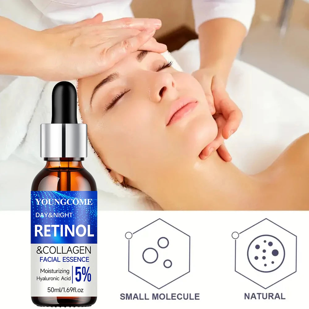 Enriched with collagen, retinol, hyaluronic acid and other powerful active ingredients, this essence helps your skin retain essential moisture and nutrients. With regular use, it promotes a smoother, firmer and more radiant c