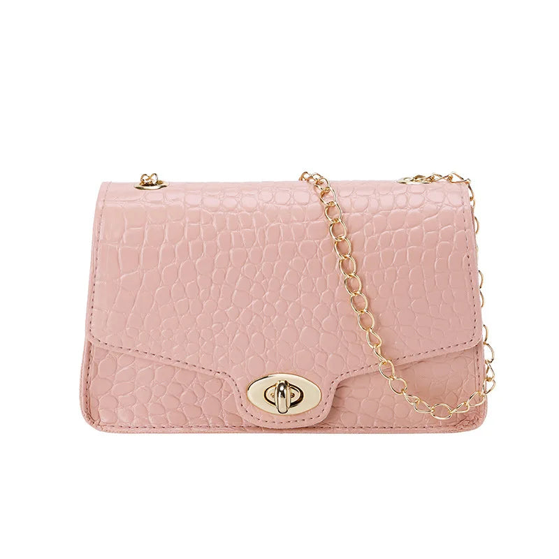 Elegant Leather Small Messenger Bag for Women – Trendy Luxury Shoulder & Crossbody Handbag, Chic and Simple Design