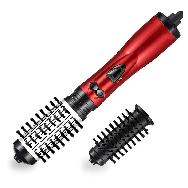 2 in 1 Rotating Electric Hair Straightener Brush Hair Curler Hair Dryer Brush Hot Air Comb Negative Ion Hair Styler Comb