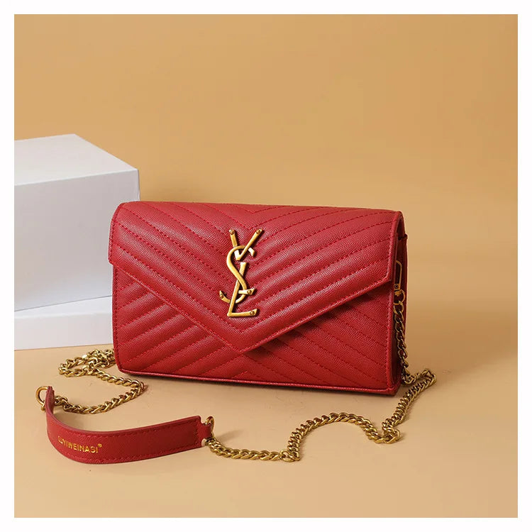 Premium Women's Bags – Elegant Chain Shoulder Bag with Trendy Design – Sophisticated Crossbody Bag for a Timeless Look